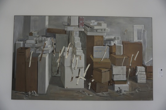 仝紫云 《觀物?之八》 布面丙烯 300x180cm 2016