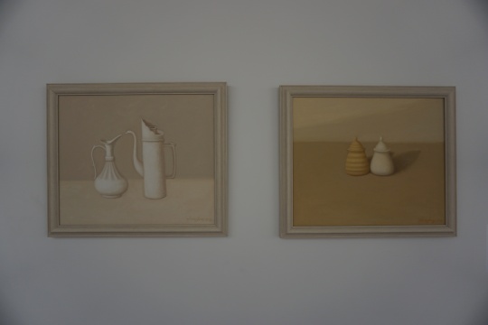 田中鋒 《白色靜物》《黃色靜物》50×60cm×2 布面油畫 2016