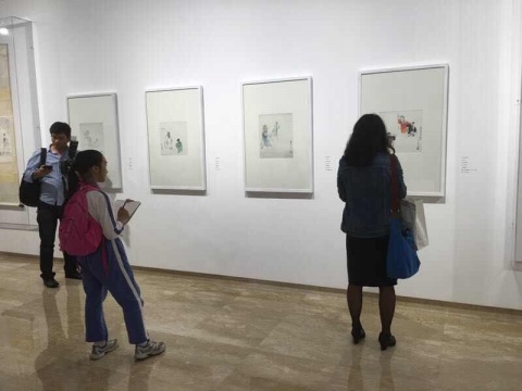 “借區(qū)與變革”展出了11位早期留日藝術家的作品
