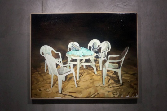 李天琦 《局NO.2》 120×150cm 布面油畫 2014
