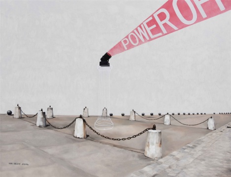 聶赫夫 《POWER OFF》 140×180cm 布面油畫 2016
