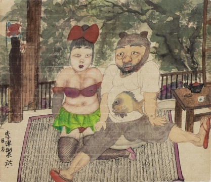 《午后和風(fēng)》 43×38cm 紙本設(shè)色 2016
