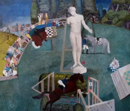 瑃燕《一個(gè)準(zhǔn)時(shí)出現(xiàn)的夢》100x130cm 布面油畫 2012
