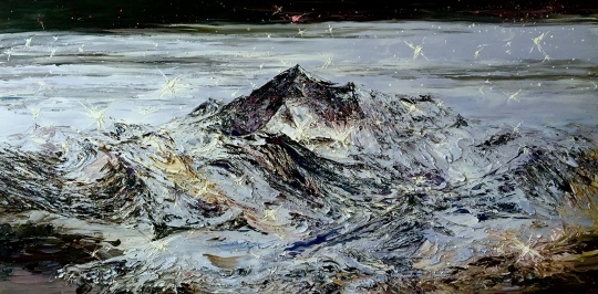李新建《大喜馬拉雅》 200x400cm 布面油畫 2016
