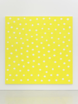 《131個檸檬》300 x 300 x 5 cm  鉛筆，布上丙烯  2016
