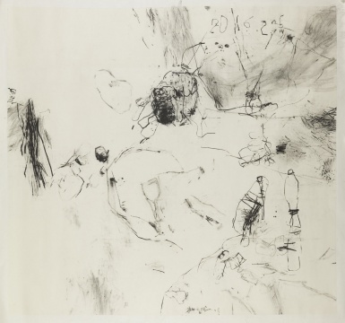 《風(fēng)》180x190cm 水墨 2016
