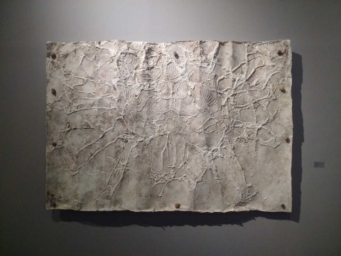 鄧大非 《互相安撫刻》 230×160cm 宣紙拓印 2015

