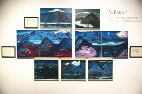蘇斌用作品來安頓與人肉體如影隨行的另一個(gè)自己，這個(gè)“自己”肉眼無法見，心靈卻能感應(yīng)他的存在