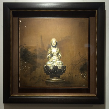 《水月觀音》64×64cm 布面油畫 2016
