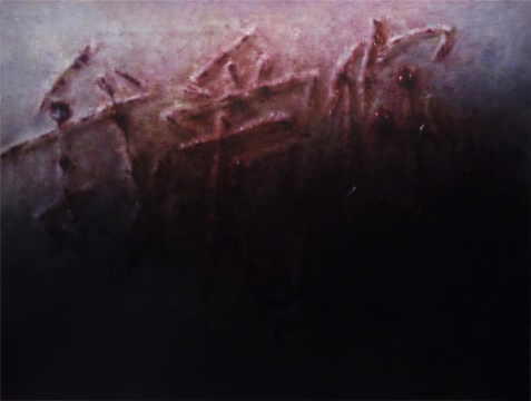 《痛的敘事》 150×200cm 布面油畫 2015

