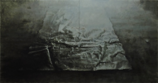 《漸變不壞》 160x300cm 布面油畫 2016
