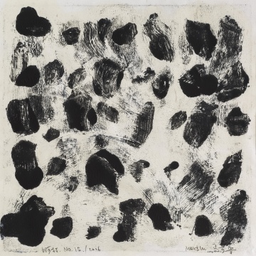 馬可魯 《 “啊打”系列 No.15》60×60cm  紙面油畫 2016
