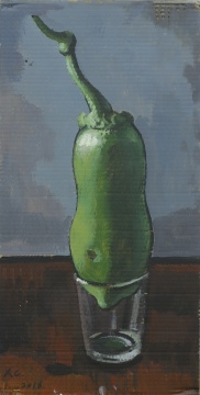 《靜物-6》紙本丙烯 75×38cm 2016
