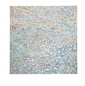 《疆域：上帝之鞭》200x200cm 布面油畫 2017
