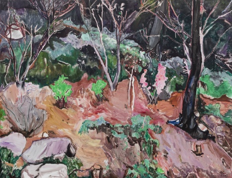 許宏翔《平的風景》 200×260cm 布面油彩  2017 
