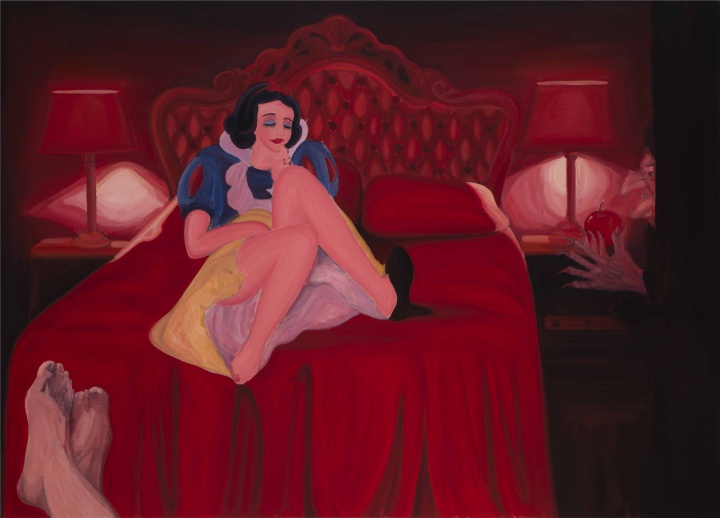 《少婦歷險(xiǎn)記》 250×180cm 布面丙烯 2015

