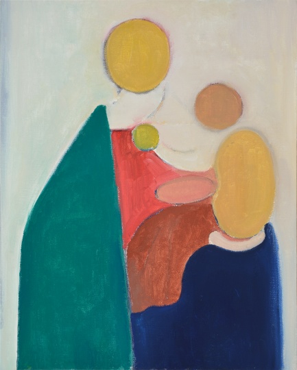 《無題（抽象畫練習(xí)）》 50×40cm 布面丙烯 2016
