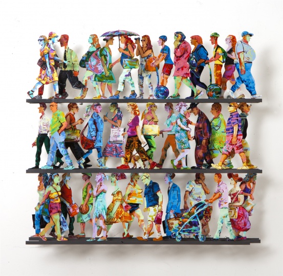 《第五大道J》 110×120cm 汽車顏料、鋁合金 2016
