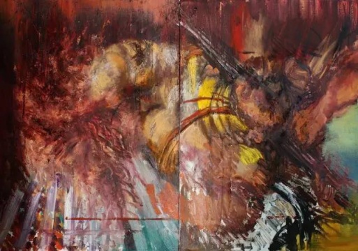 趙銀鷗 《2016.70 》布面油畫 110cm×140cm  2016
