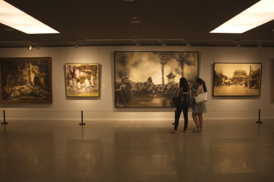 “文脈傳薪”中國美術(shù)館開展 ，寫意油畫呈現(xiàn)中國精神