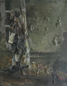 張冬峰《等待》40x50cm  油畫 2016
