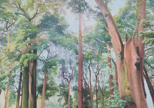《蒼翠》150x210cm  布面油畫 2015

