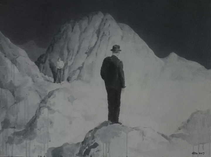 徐弘 《轉(zhuǎn)山2》 60×80cm 綜合材料 2017
