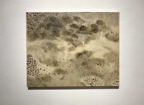 《隱山集-五月初六》 80x100cm 布面綜合材料 2017
