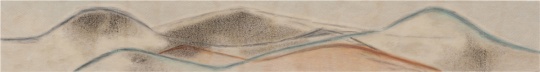 《隱山集-四月十六》 48x360cm 布面綜合材料 2017
