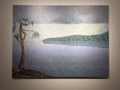 《雨之五》 120×150cm 布面油畫(huà) 2017