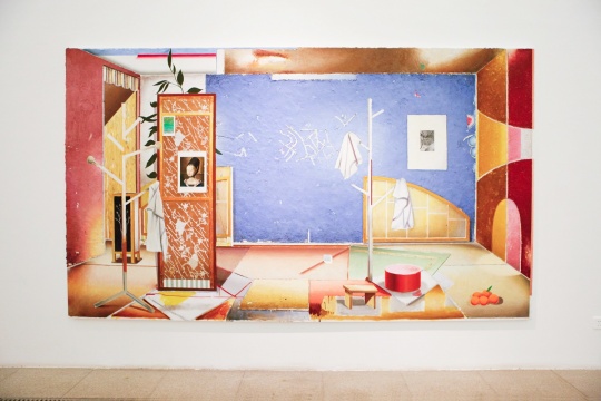馬蒂亞斯·維斯切爾（Matthias Weischer）《普特魯斯·克里斯圖斯》210x360cm 布面油畫(huà) 2015
