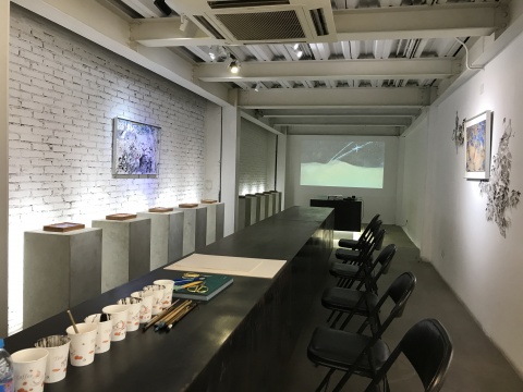 白盒子之家湯柏華的最新藝術(shù)項(xiàng)目“鹿鳴·無聲”現(xiàn)場
