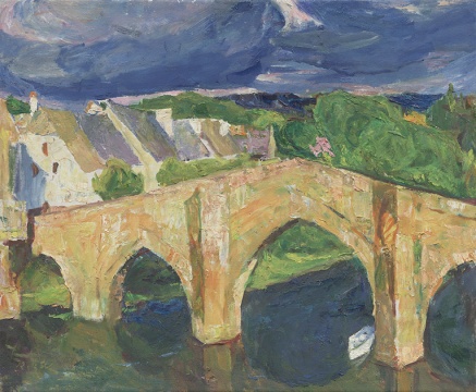 法國(guó)南部風(fēng)景 50×60cm 1995年
