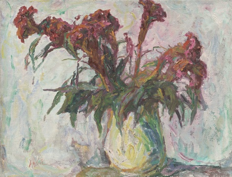 雞冠花 50×65cm 1998年
