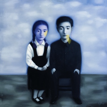 張曉剛《血緣大家庭系列》150x150cm 布面油彩 1998年
張曉剛《血緣大家庭系列》150x150cm 布面油彩 1998年