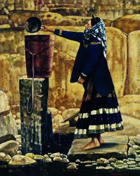?程叢林《取水》143x115cm 布面油彩1991年
?程叢林《取水》143x115cm 布面油彩1991年
