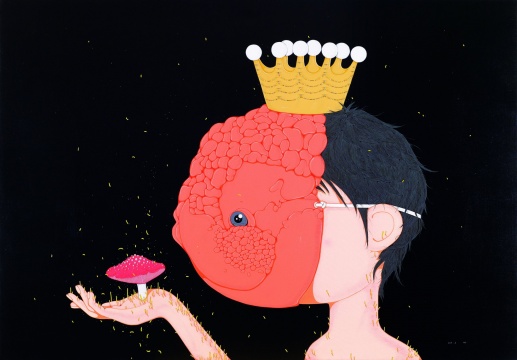 郝朗《金魚王子》140×200cm 布面丙烯 2009年 郝朗《金魚王子》140×200cm 布面丙烯 2009年