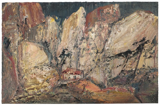 《晚松》 130×200cm 布面油畫 2017
