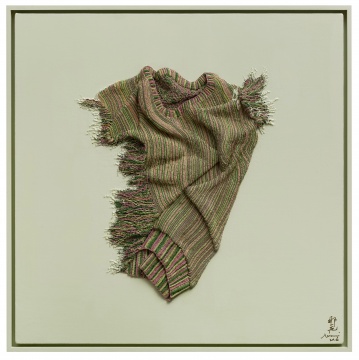 《溫差-米黃綠1》 80×80cm 布面油畫  2016

