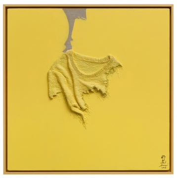 《溫差-檸黃》 80×80cm 布面油畫  2016
