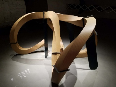 汪建偉《生生萬物》之《有脊椎的》291 cm x 261 cm x 143 cm 木材、金屬、噴漆2017