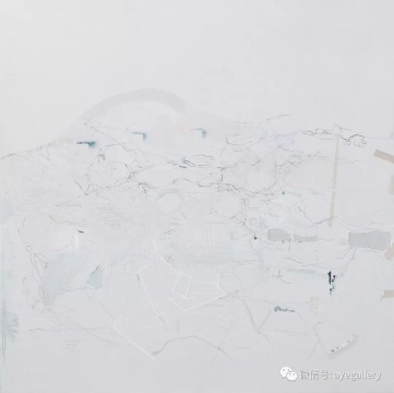 《采石場(chǎng)》 180x180cm 布面丙烯 2016
