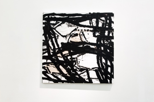 《能量4》 布面丙烯、綜合材料 120×120cm 2017
