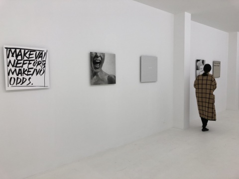 于霏霏 《AS artists，we comment》 50×50cm×5 手繪、絲網(wǎng)印刷、數(shù)碼噴繪、拼貼... 2017
