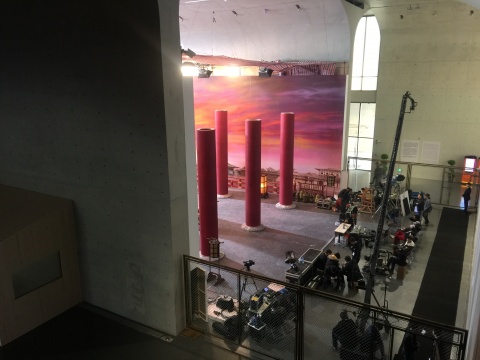 從龍美術(shù)館二樓俯瞰拍攝場景
