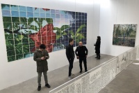 指紋畫廊開幕鮑棟《美術(shù)》系列策展項(xiàng)目第一回,陳侗,鄧猗夫,王云沖,許力煒