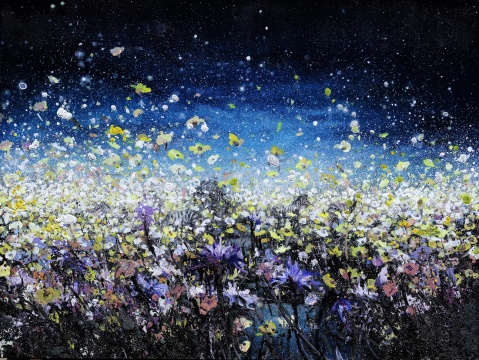 《冷酷仙境——1號(hào)》 120 x 90cm 布面綜合材料 2017

