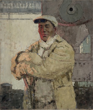 《爐前工》85X100cm 1964年
