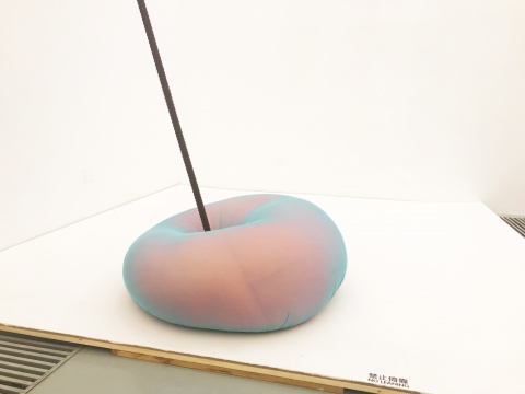 應(yīng)歆珣《Don't worry》 500x70x35cm  金屬，感光纖維，彈力棉2016

