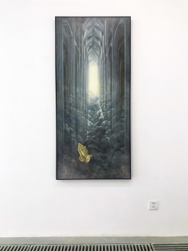 章犇《無人之境1》 160x70cm 布面油畫 2017
